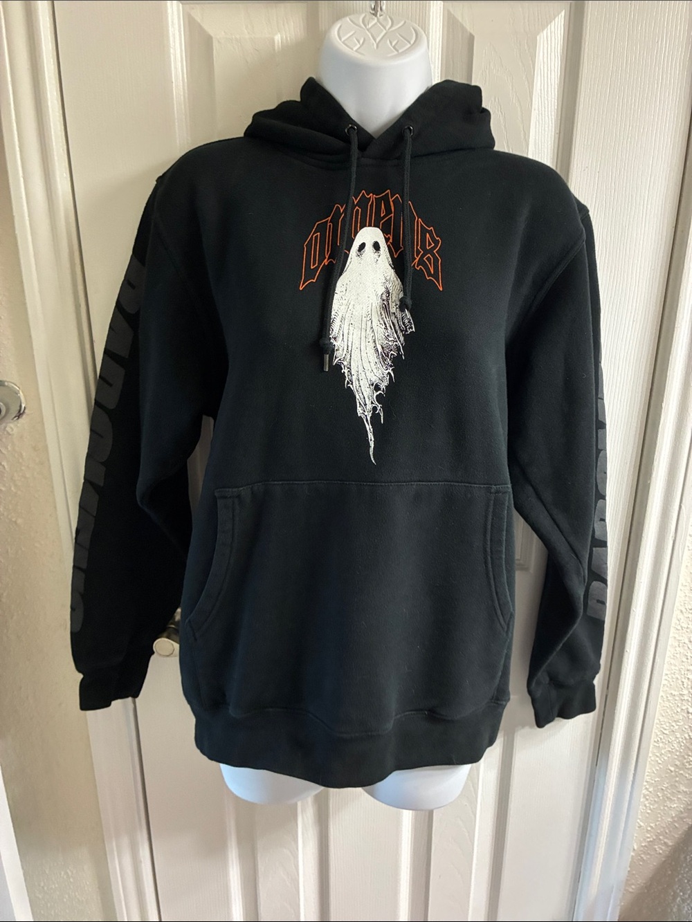Black Graphic Ghost Hoodie - Bad Omens Men's Pullover